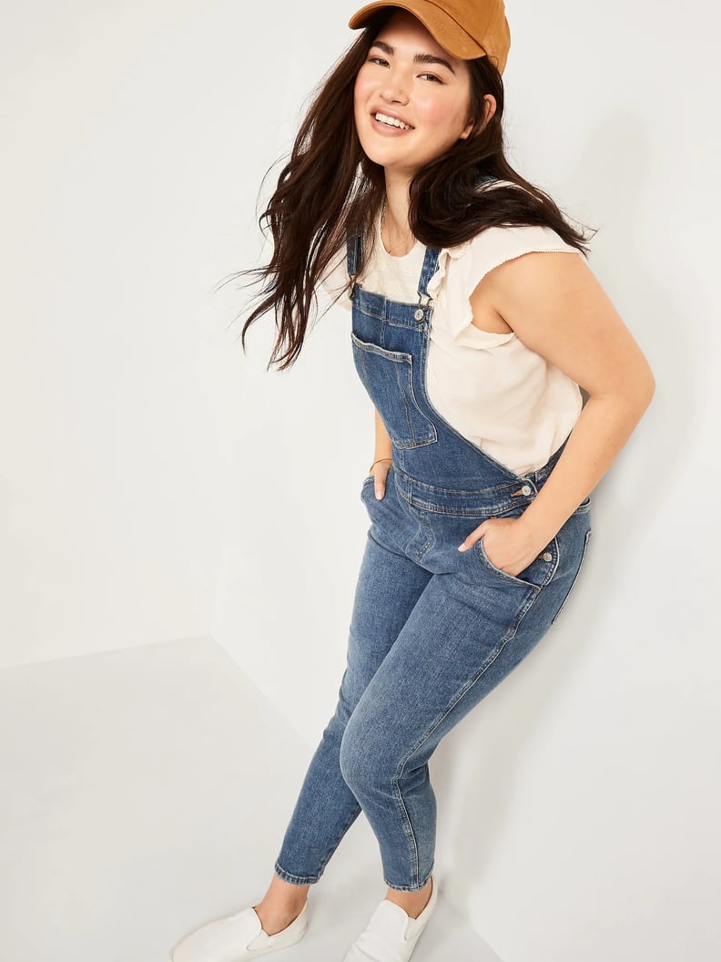 Old Navy O.G. Straight Medium-Wash Jean Overalls