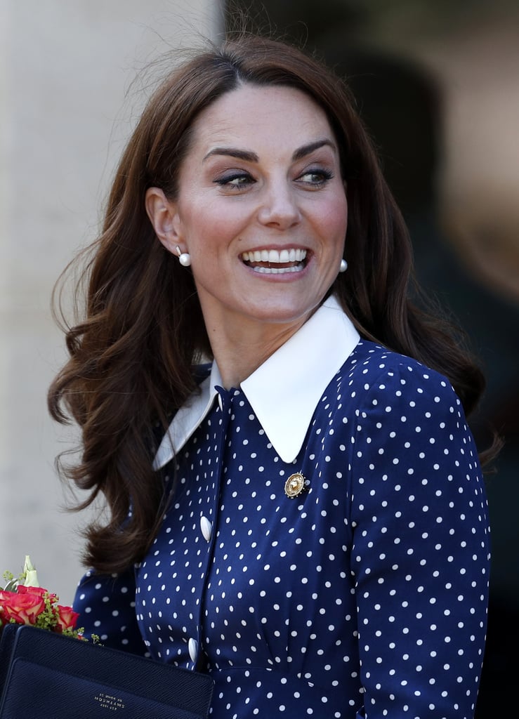 Kate Middleton Wears Polka-Dot Dress to Bletchley Park 2019