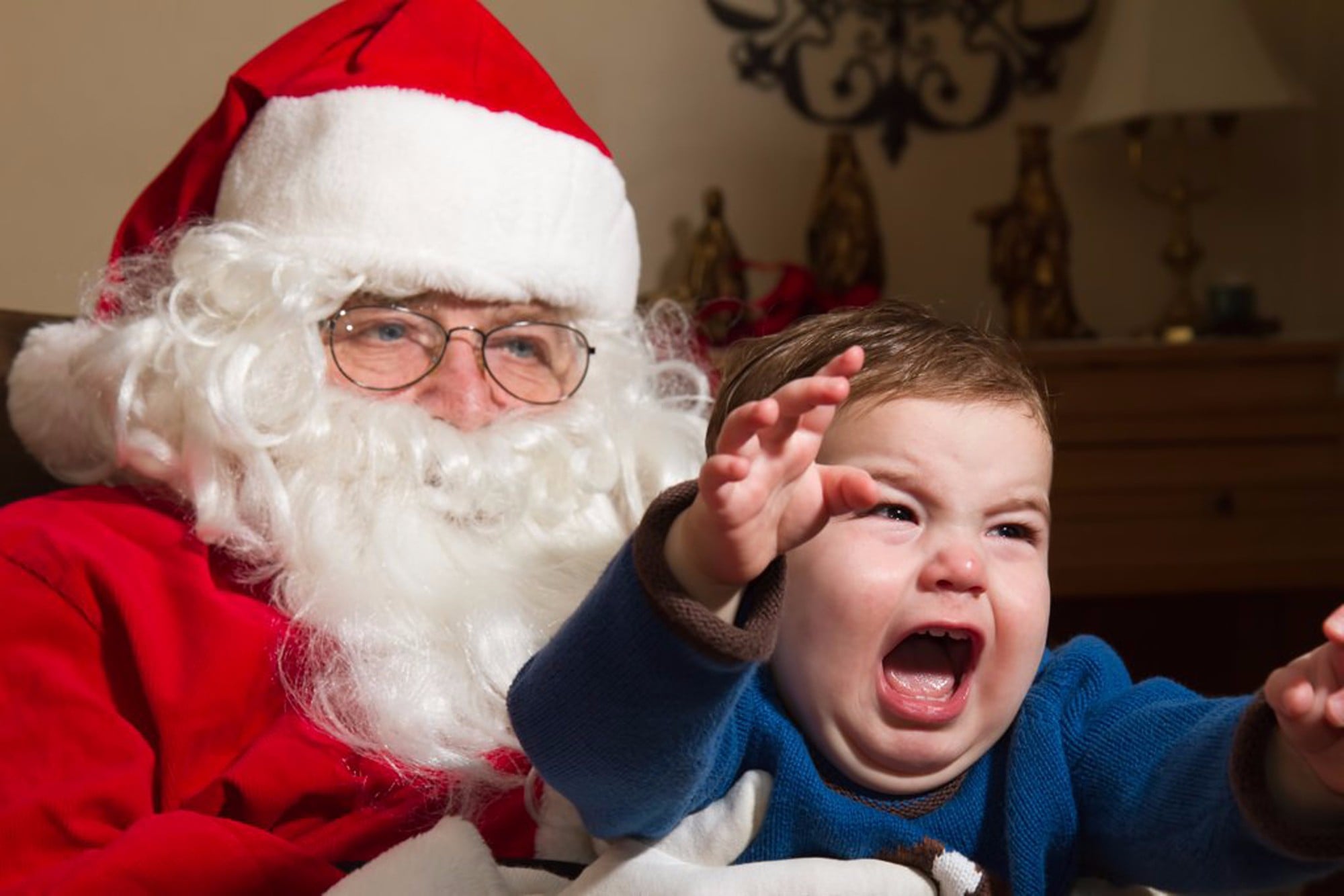 Kids Scared of Santa POPSUGAR Family