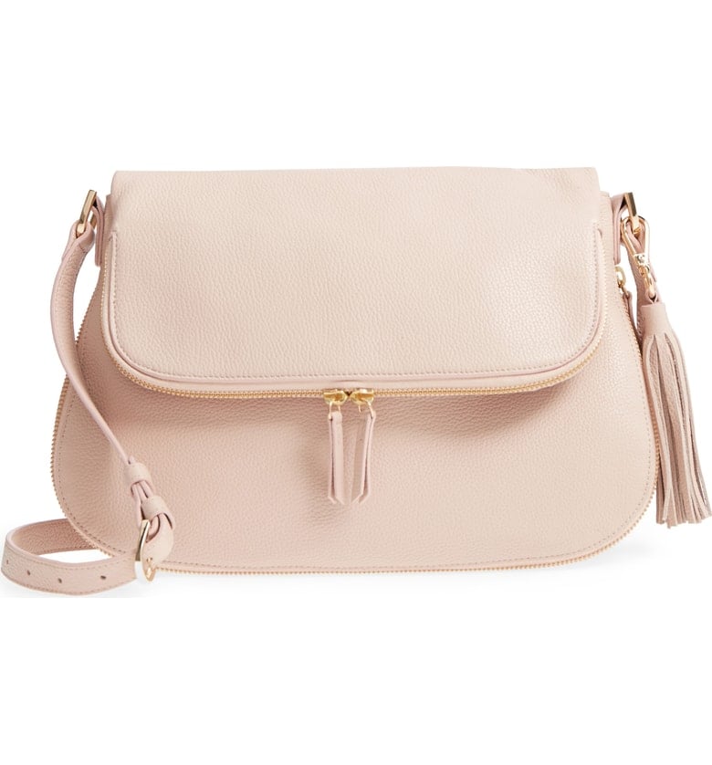 Nordstrom Kara Leather Expandable Crossbody Bag