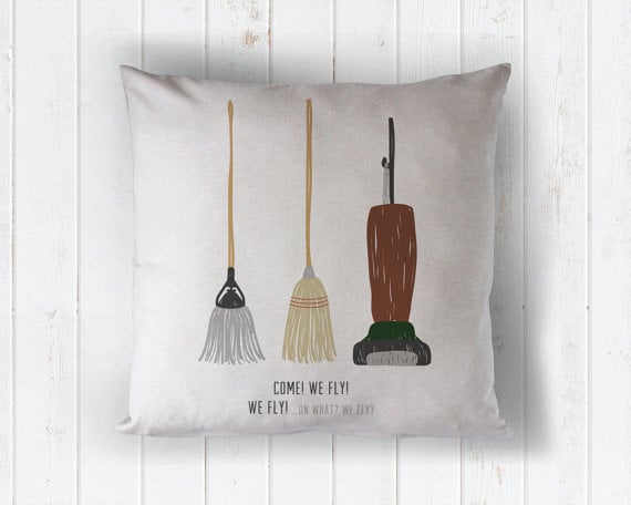 Decorative Broom Pillow