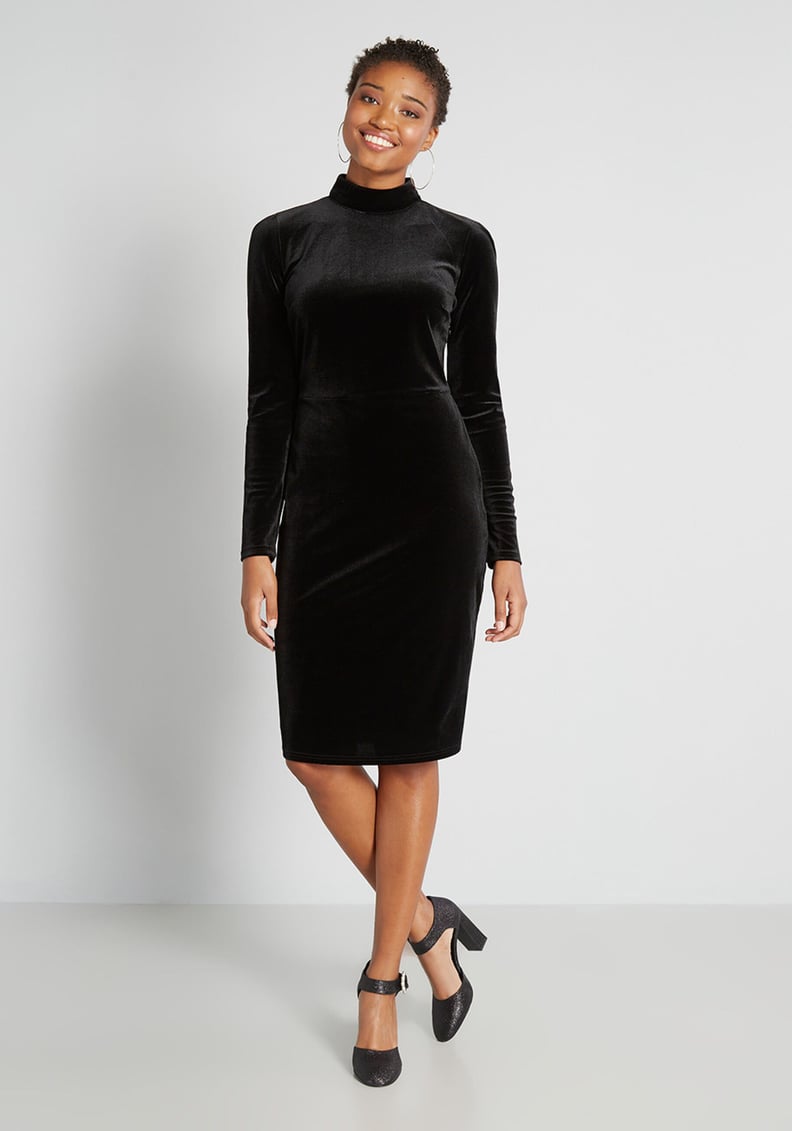 Only The Lonely Mock Neck Dress