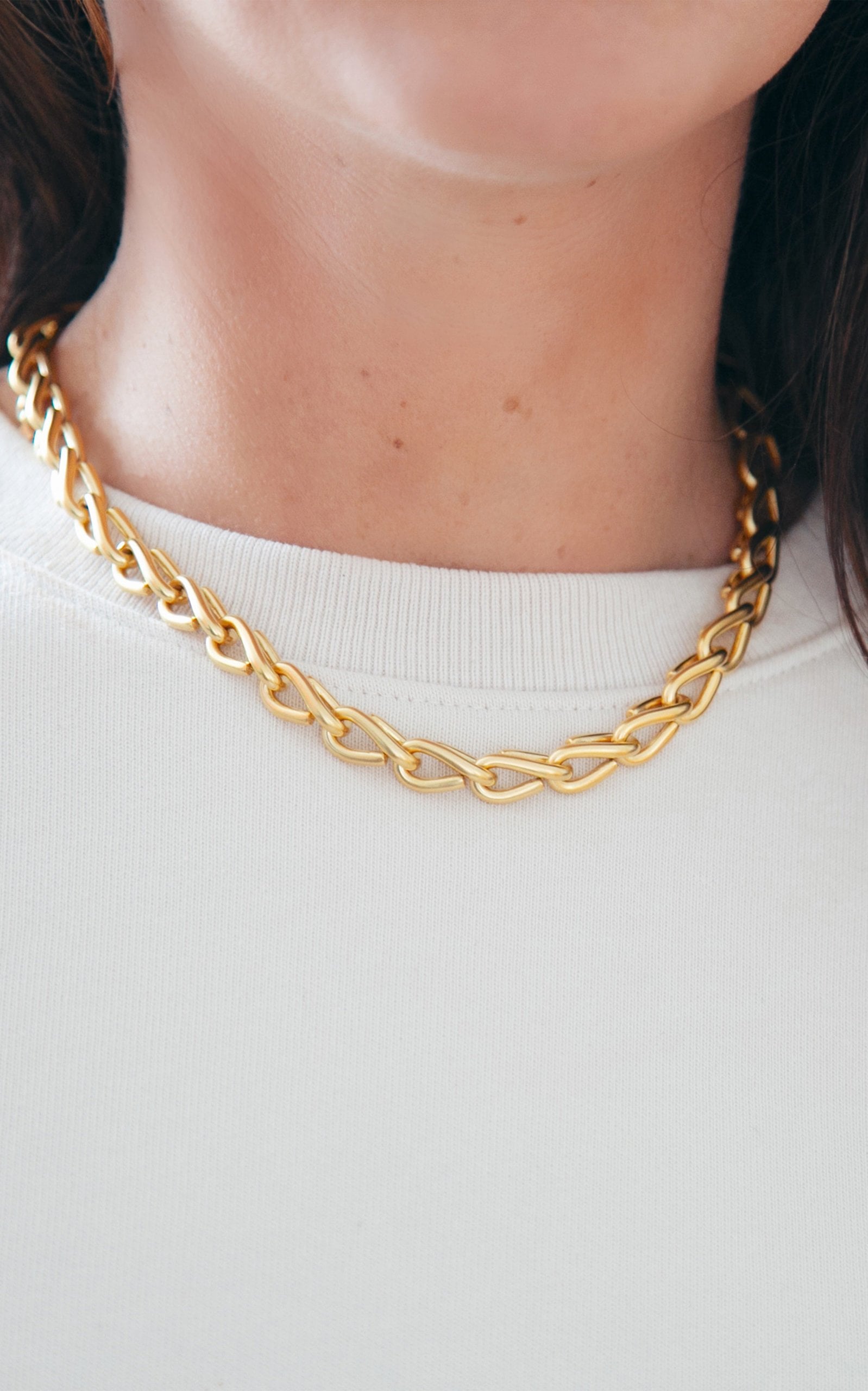 A Statement Necklace: Brinker & Eliza Harley 24k Gold-Plated Chain Necklace
