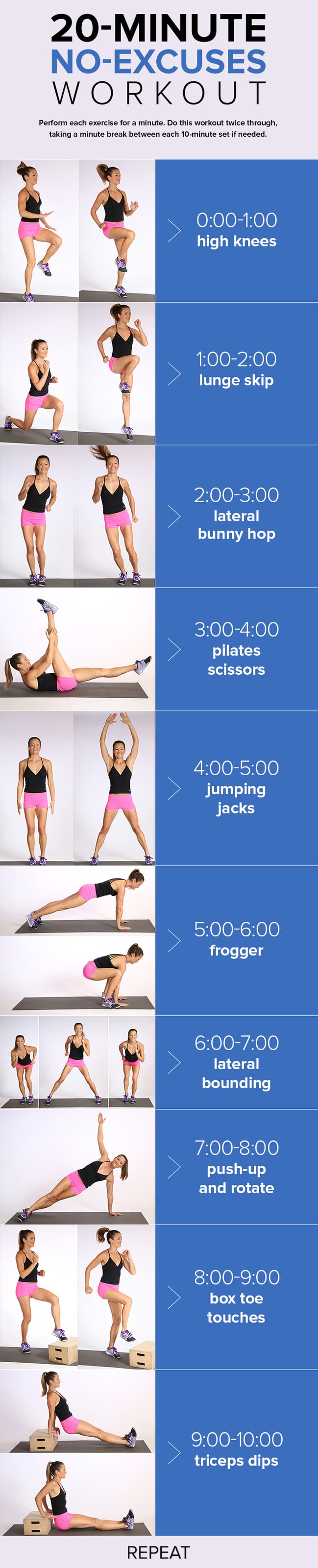 20-Minute Cardio Workout, No Running Required