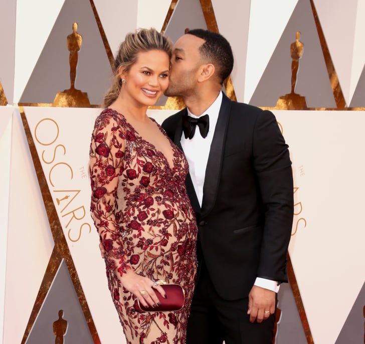 Chrissy Teigen Pregnant Oscar Dress
