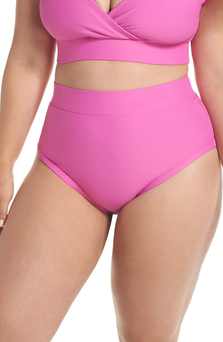 Alpine Butterfly High Waist Bikini Bottoms Iskra Lawrence in Pink