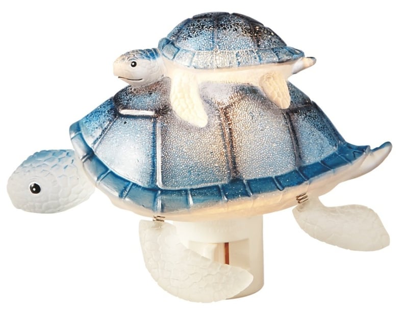 Sea Turtle Mom With Baby Night Light