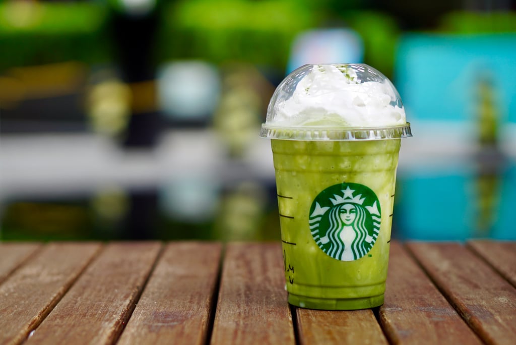 St. Patrick's Day Zoom Background: Green Starbucks Drink
