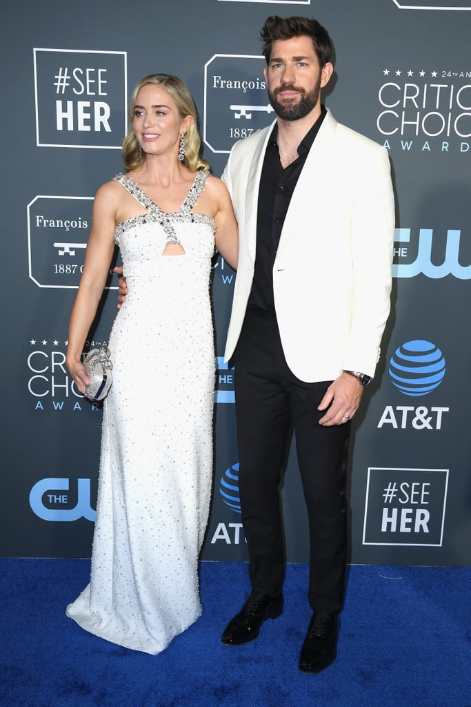 Emily Blunt and John Krasinski at the 2019 Critics' Choice