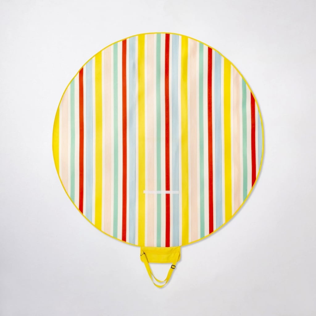 Round Variegated Stripe Picnic Blanket 