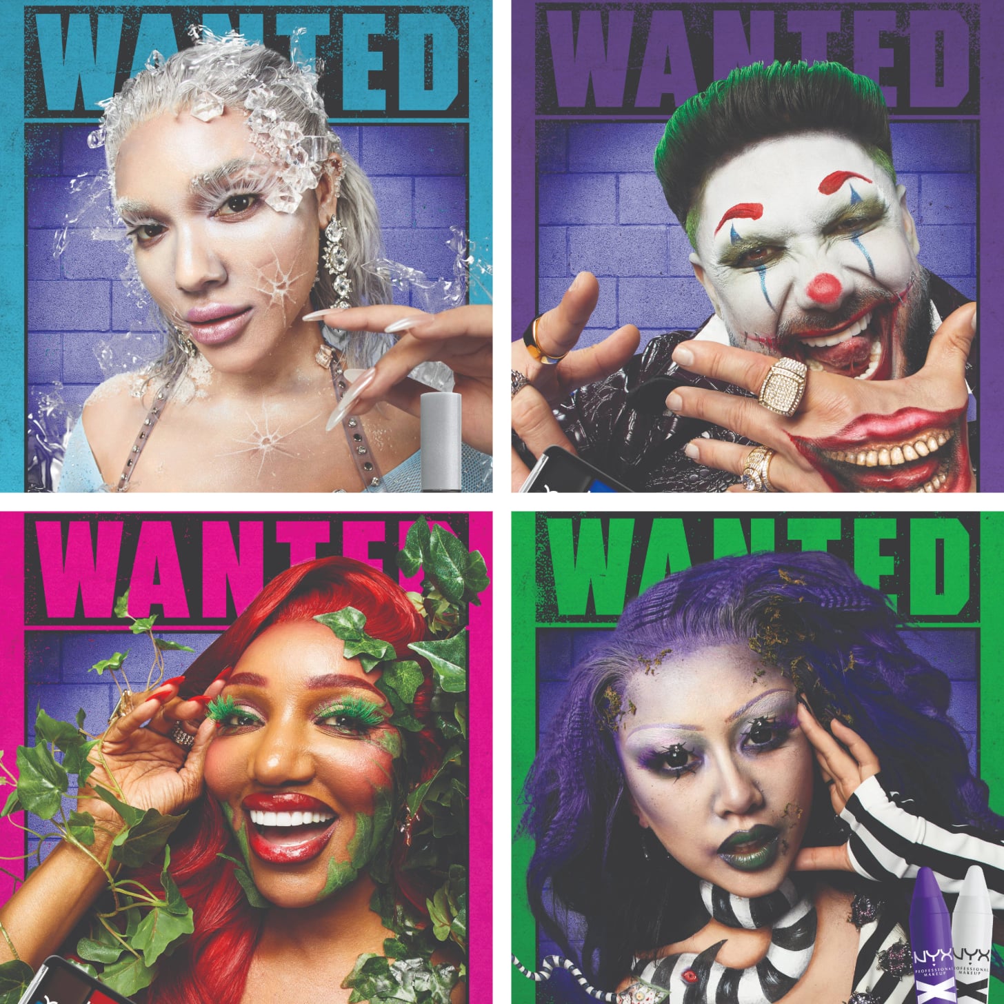 Nyx Halloween makeup transformations