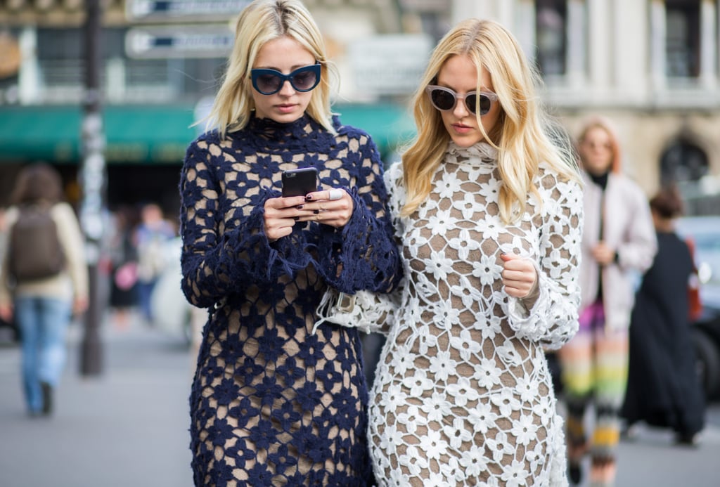 Caroline Vreeland and Shea Marie made a case for double the lace in their Stella McCartney dresses.