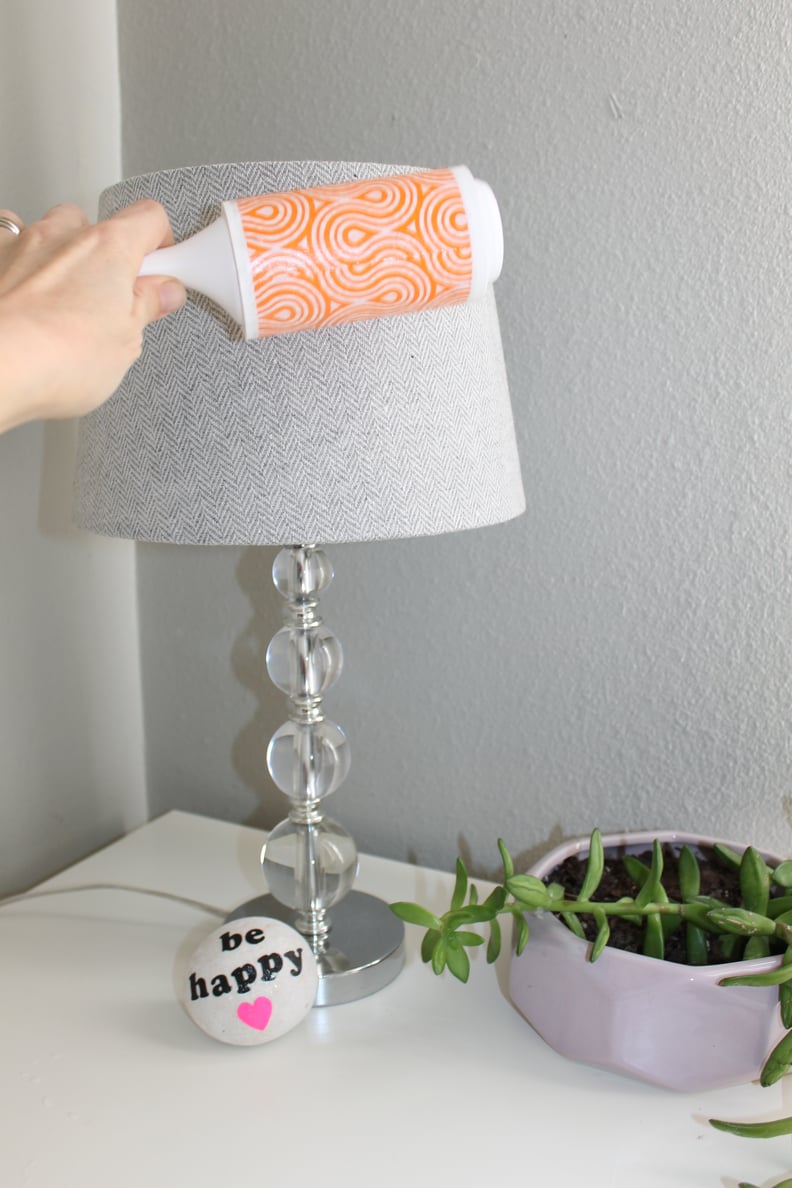 Dust the Lamp Shade With a Lint Roller