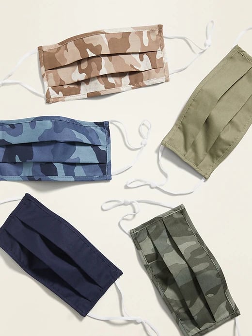 Old Navy 5-Pack of Triple-Layer Face Masks For Adults (With Ear Adjusters) — Overdyed Camo Combo
