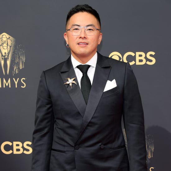 Bowen Yang's Metallic Platform Heels at the 2021 Emmys