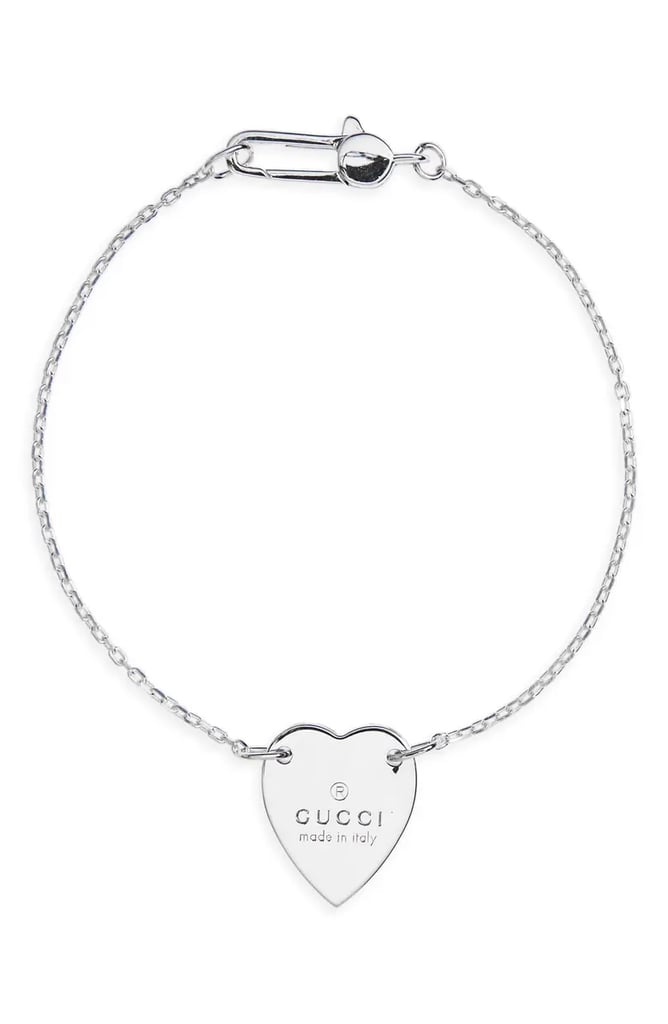 Cute Valentine's Gifts: Gucci Trademark Heart Chain Bracelet