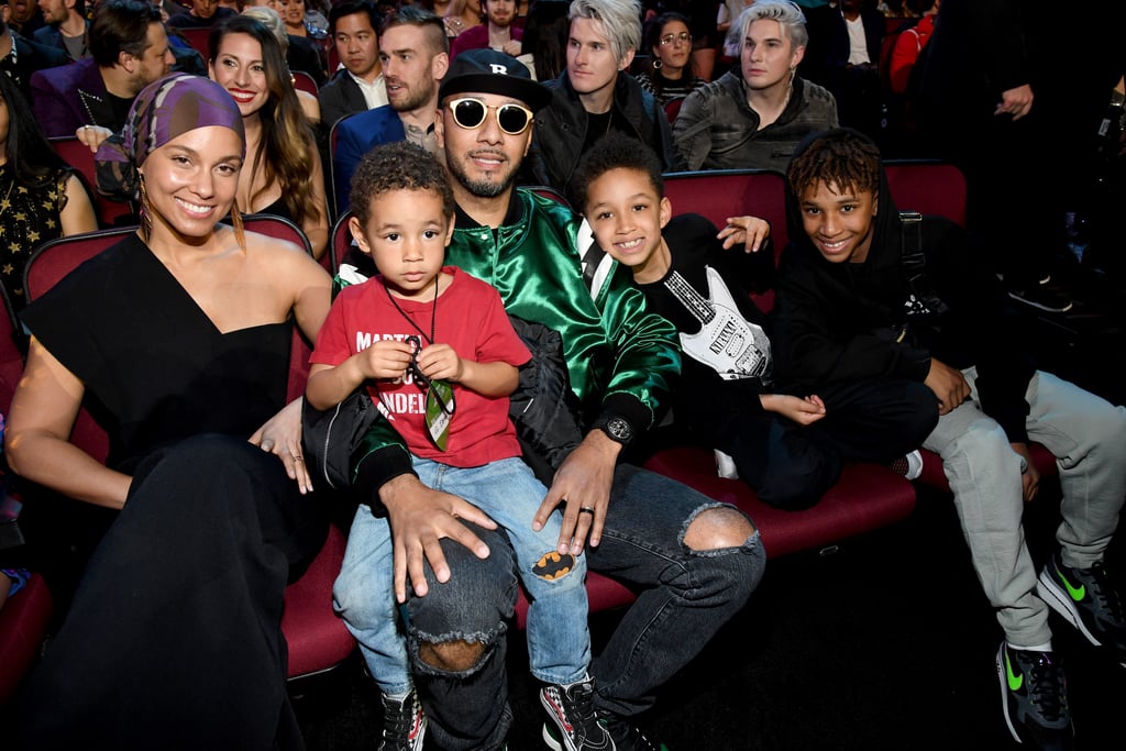 Alicia Keys With Her Sons at 2019 iHeartRadio Music Awards