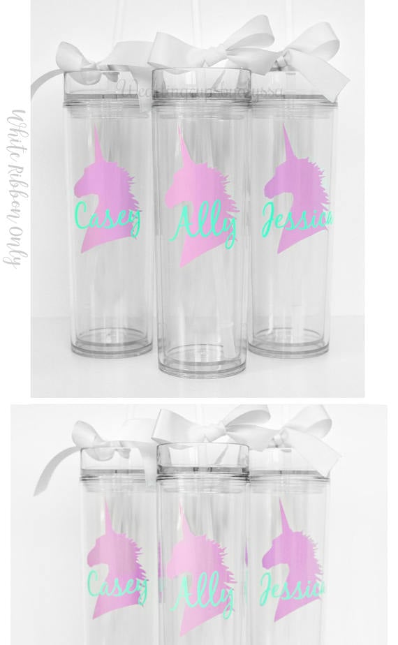 4 Custom Skinny Tumblers