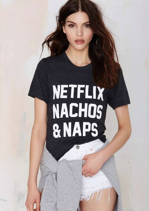 NETFLIX NACHOS & NAPS Ladies Tee ($22)