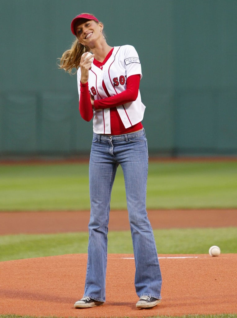 She Worked a Red Sox Baseball Tee to Throw the First Pitch