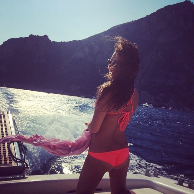 On Saturday, Lea showed off her bikini body during a boat ride.
Source: Instagram user msleamichele