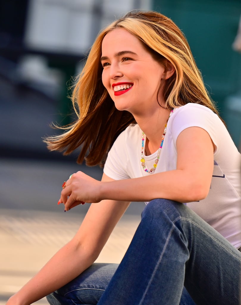 Zoey Deutch Debuts New "Money Piece" Highlights For Not Okay