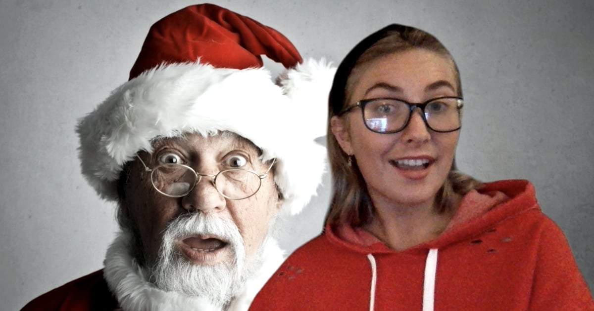funny christmas zoom background