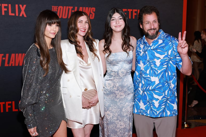 Nina Dobrev With Jackie, Sadie, and Adam Sandler at "The Out-Laws" Premiere