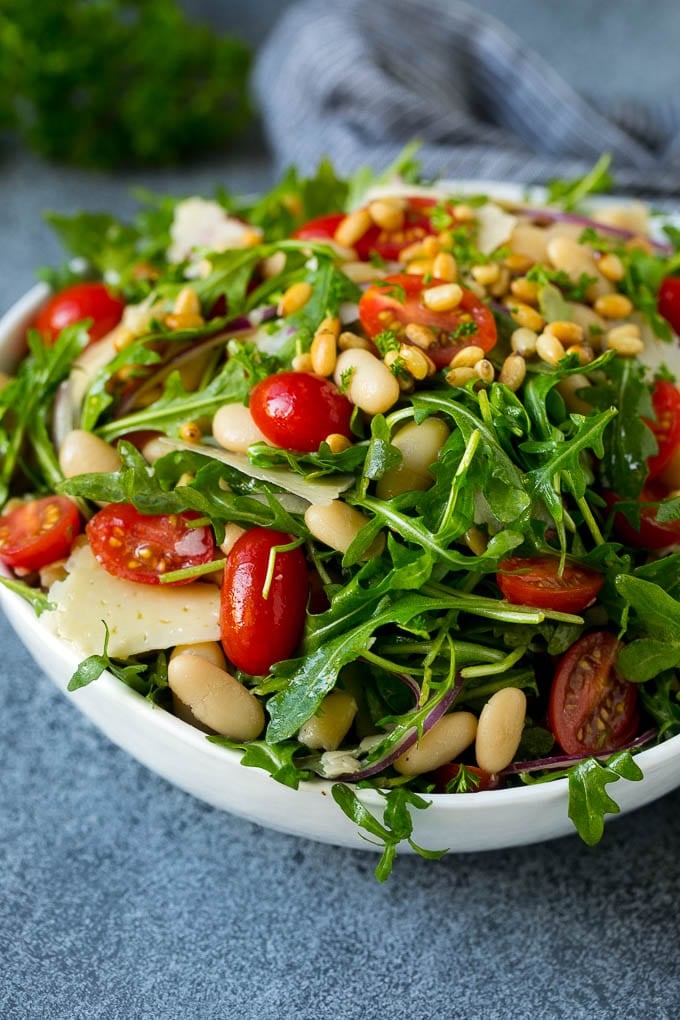 Arugula Salad With White Beans | 14 Healthy Lunch Salads to Stay ...
