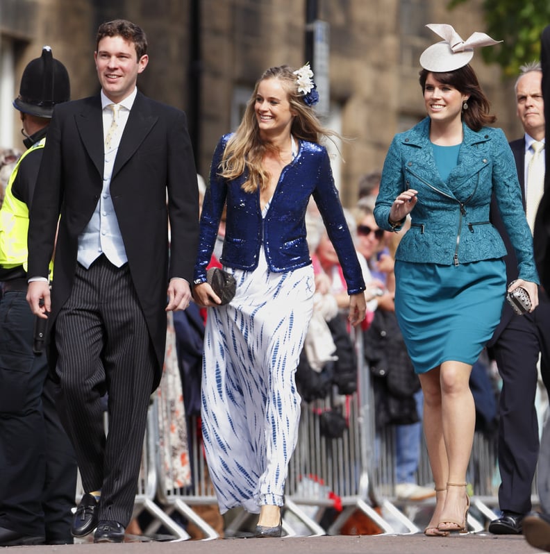 She Worked a Sequined Blazer Over a Maxi Gown For a Wedding