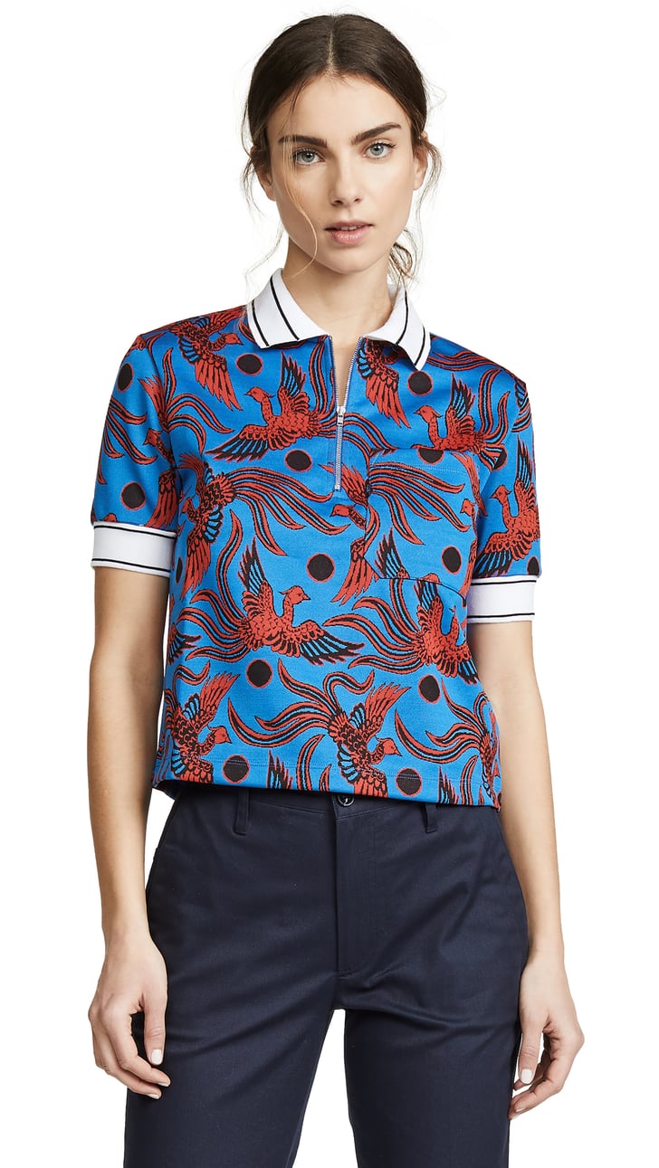 Kenzo Zipped Short-Sleeved Polo Shirt | Polo Shirts | POPSUGAR Fashion ...
