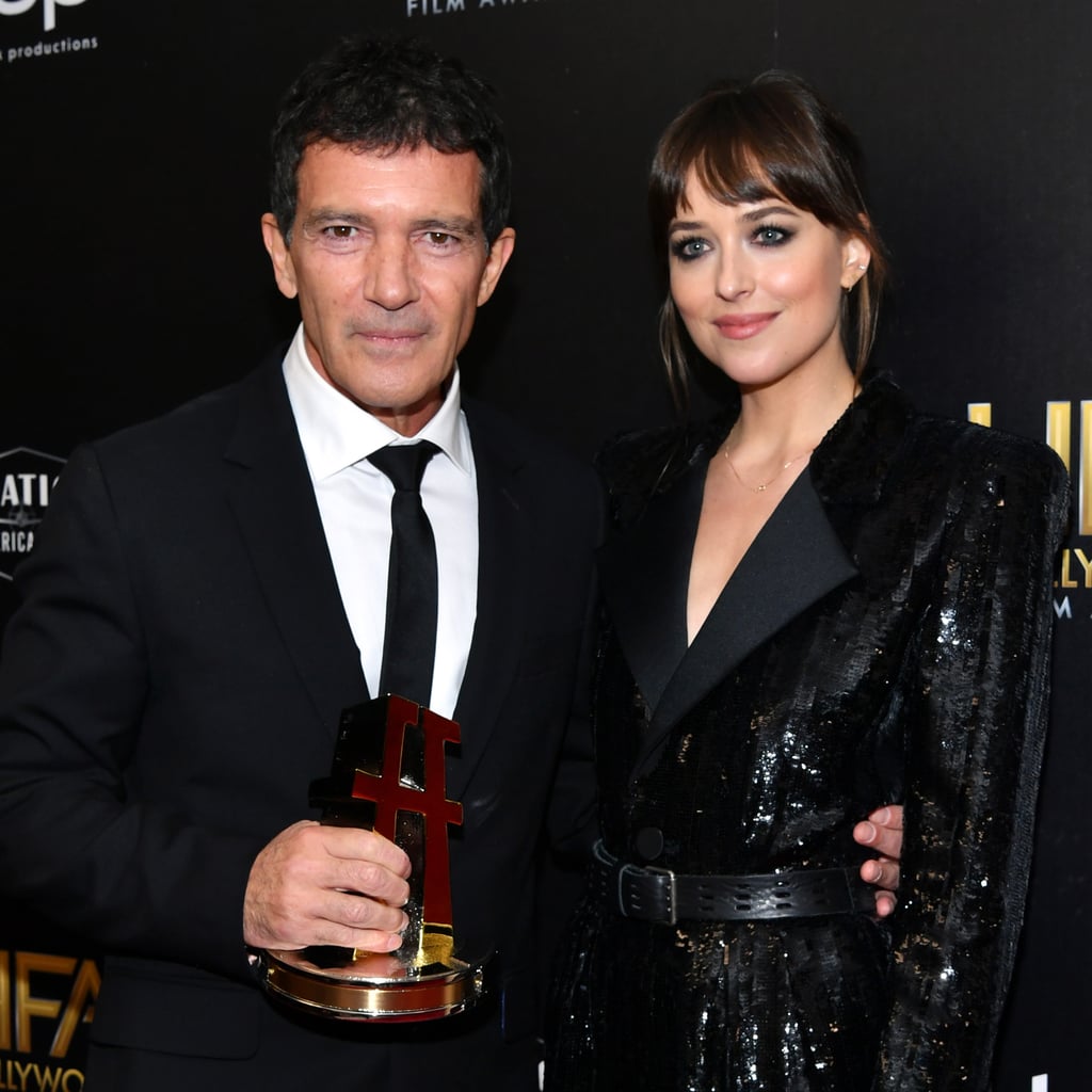 Antonio Banderas and Dakota Johnson at the 23rd Annual Hollywood Film Awards