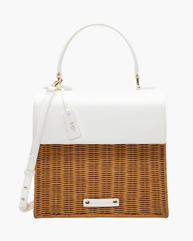 Dark White Wicker Luncher