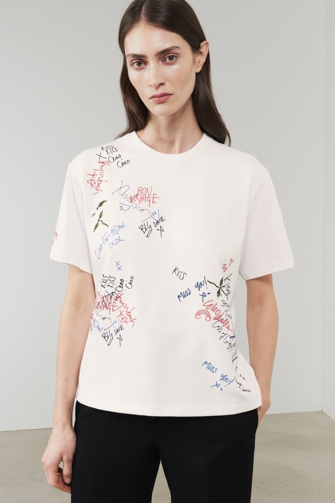 Victoria Beckham Graffiti Embroidered T-Shirt | Fashion Trends May 2019 ...