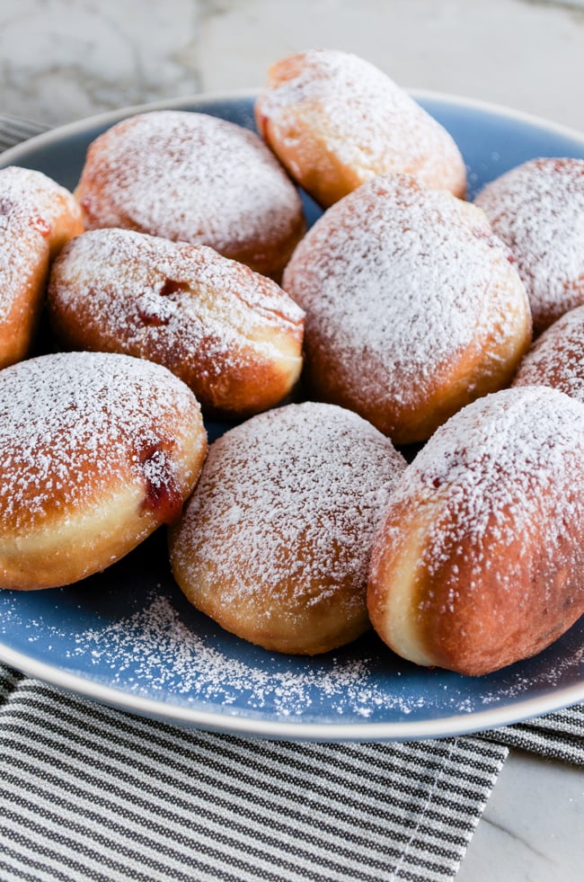 Jelly-Stuffed Challah Doughnuts