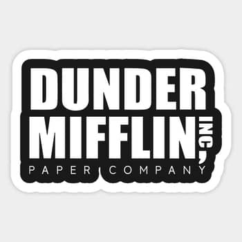 STICKER: THE OFFICE, DUNDER MIFFLIN LOGO