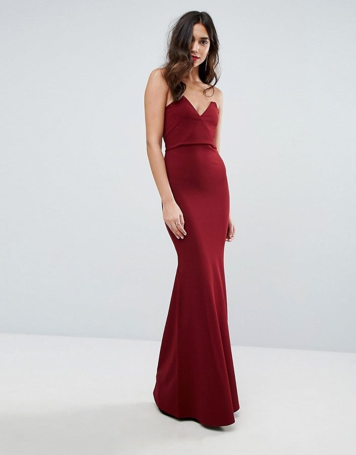 Outrageous Fortune Bandeau Fishtail Maxi Dress