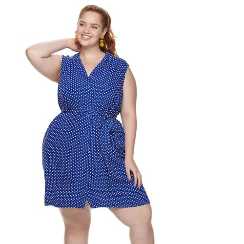 POPSUGAR Plus Size Mini Shirt Dress