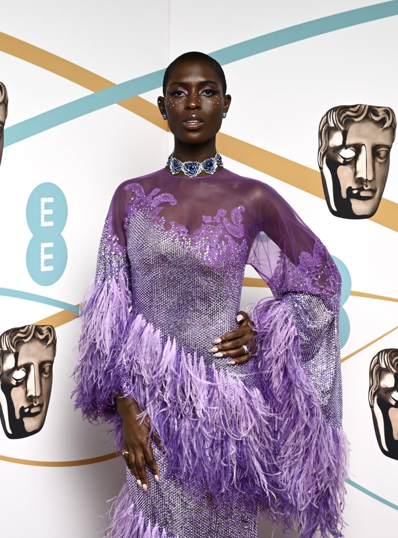 Jodie Turner-Smith's Crystal Makeup at the 2023 BAFTAs