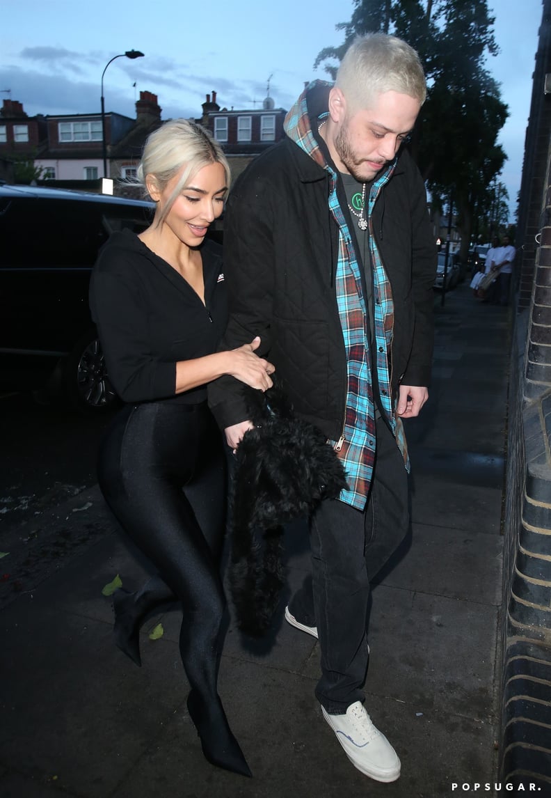 Kim Kardashian and Pete Davidson Out in London