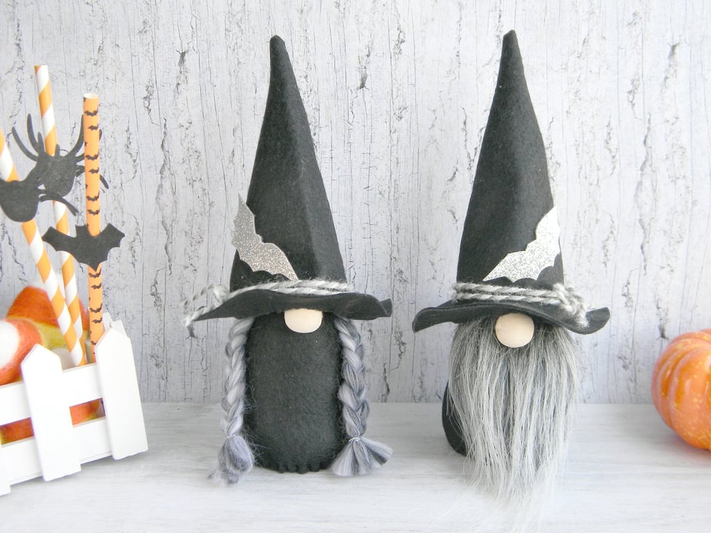 Halloween Gnome Witch Decor