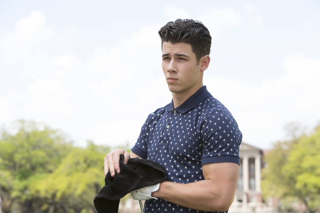 That shirt does wonders for your muscles, Nick Jonas.