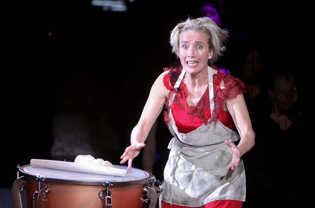 Emma Thompson acted in the opening night of the New York Philharmonic's Sweeney Todd in the Big Apple on Wednesday.