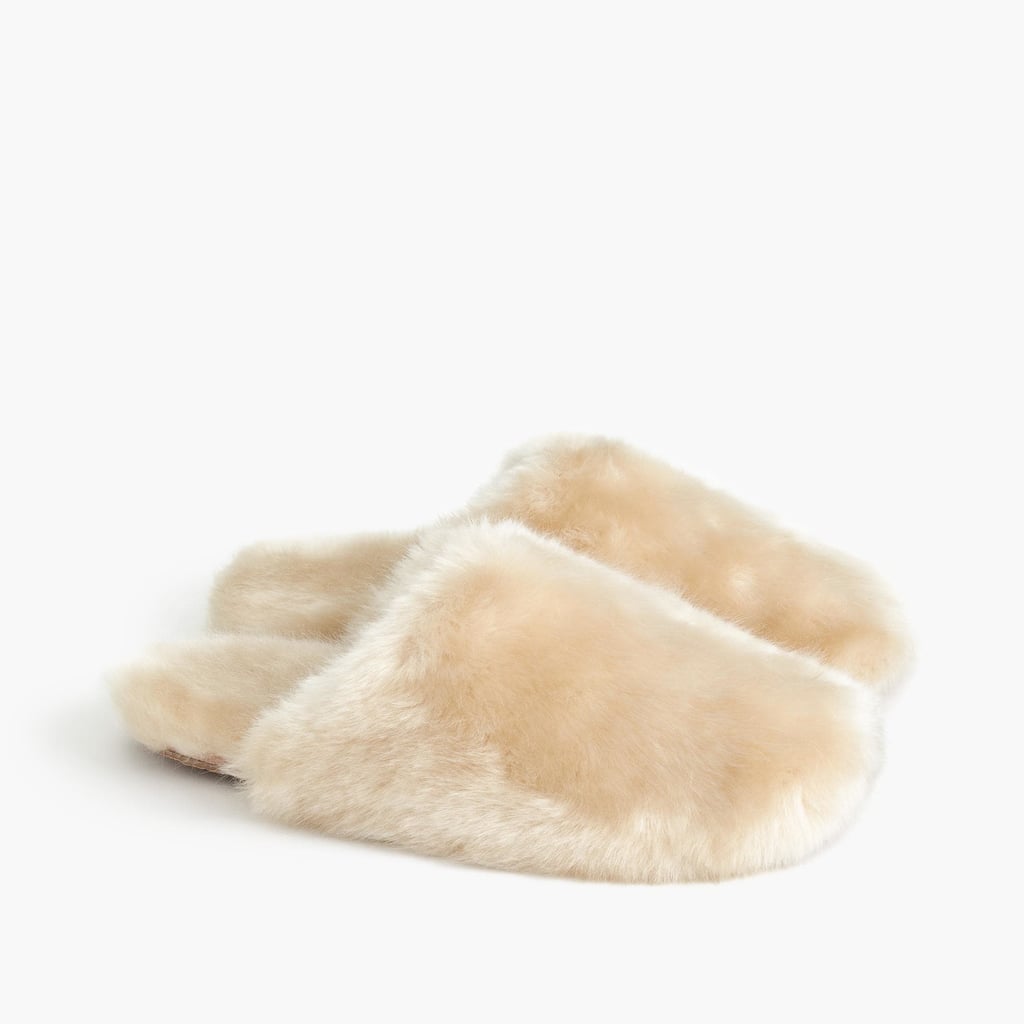J crew fluffy slippers clearance