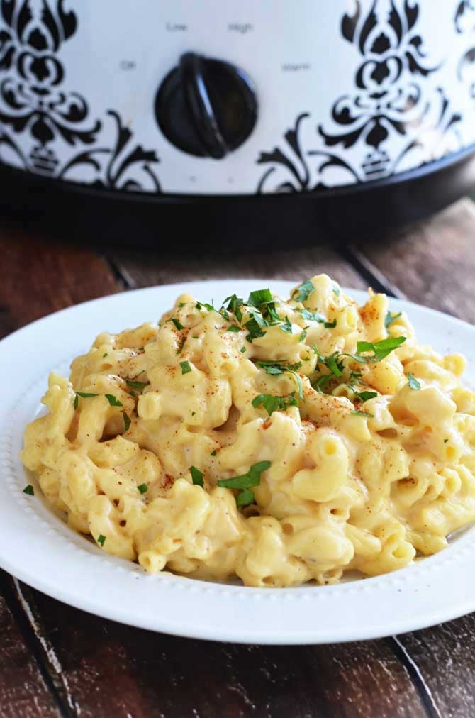 Three-Cheese Crock-Pot Macaroni and Cheese