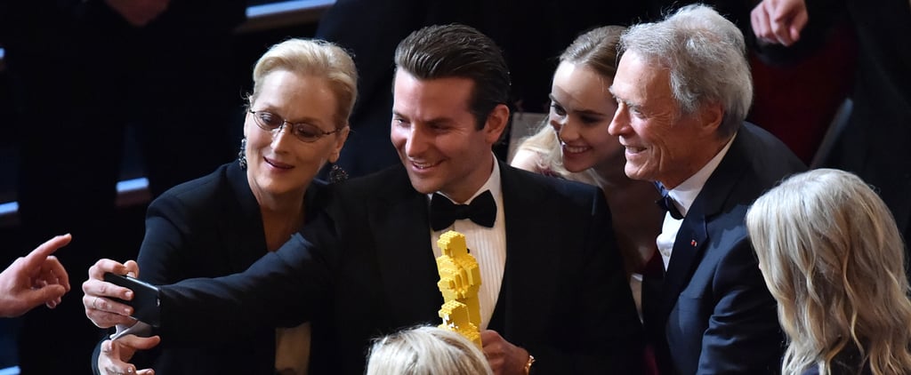 Bradley Cooper and Meryl Streep Take Oscars Selfies | Photos