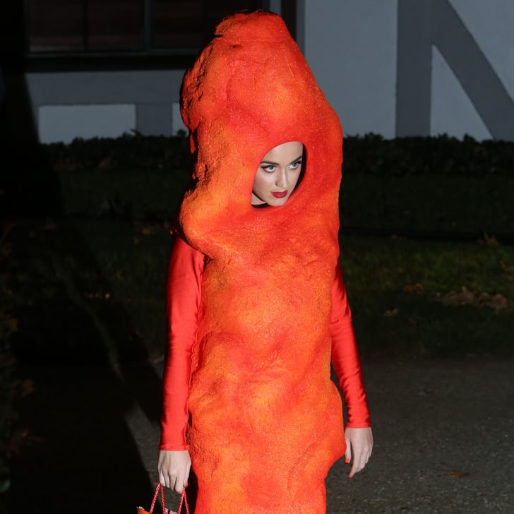 Katy Perry's Giant Cheetos Costume For Halloween 2014 | POPSUGAR Celebrity