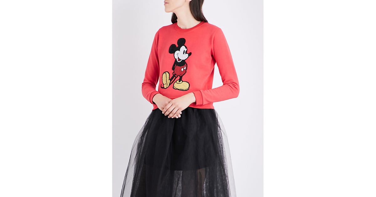 Marc Jacobs Mickey Mouse Cotton-Jersey Sweatshirt | Disney Fashion