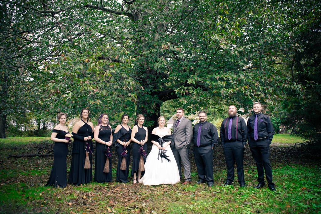 This Backyard Wedding Had Charming Rustic Halloween Decor
