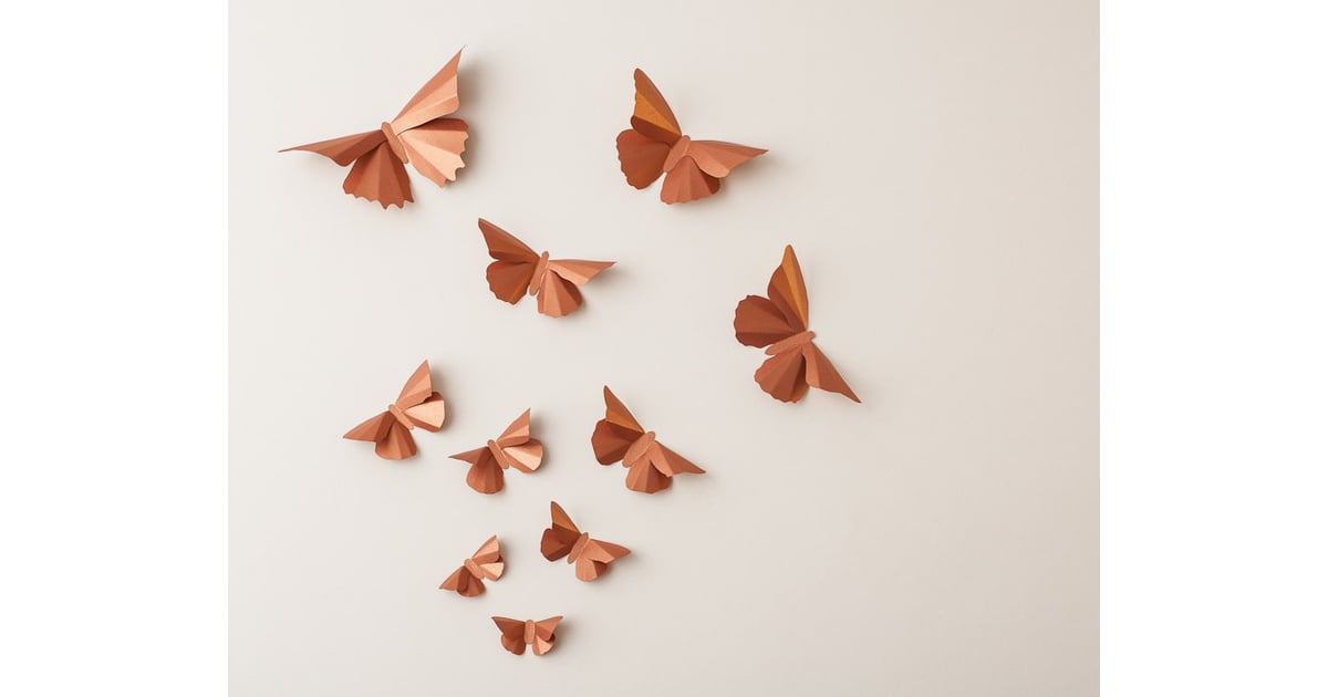 Copper Butterflies 3d Wall Decor 20 Copper Nursery Decorations For The On Trend Baby Popsugar Family Photo 15